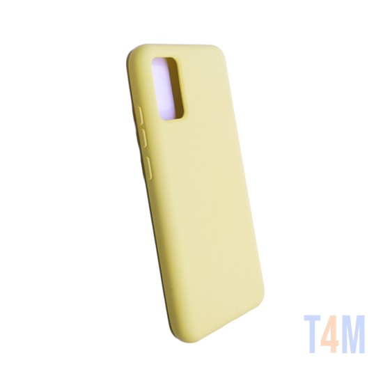 Capa de Silicone para Samsung Galaxy A02S Amarelo